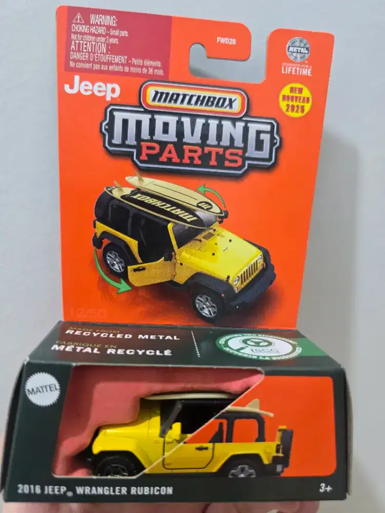 Jeep Wrangler Rubicon 2016 matchbox moving