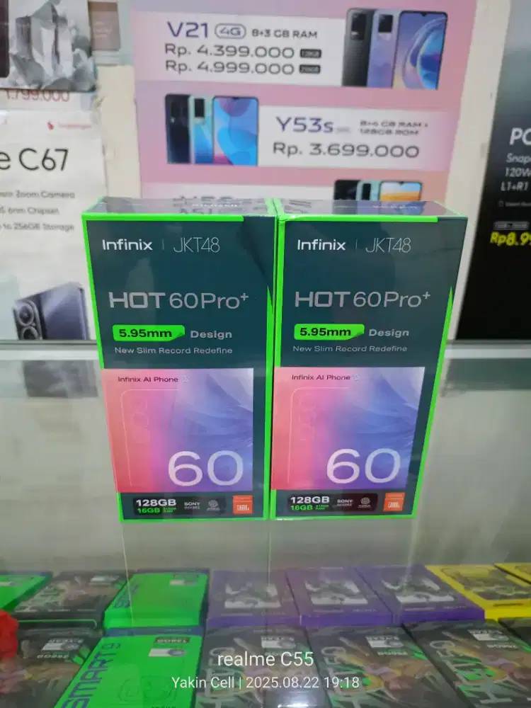 Infinix Hot 60 Pro Plus 8/128 GB Layar Curved Helio G200 Garansi Resmi