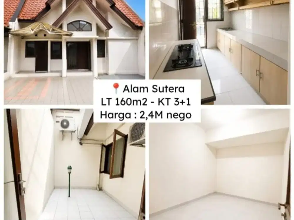 Dijual rumah di Alam Sutera
