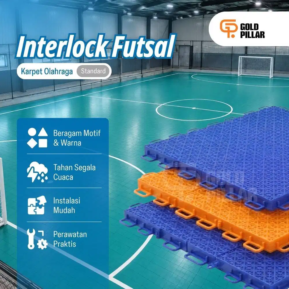Interlock Futsal - Karpet Futsal | Lapangan Futsal (Standard)