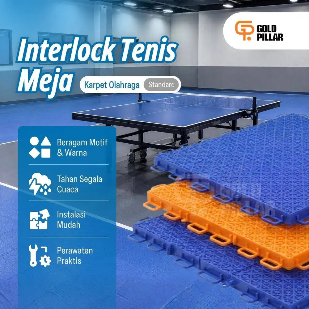 Lapangan Tenis Meja - Interlock Tenis Meja | Lantai Interlock Olahraga