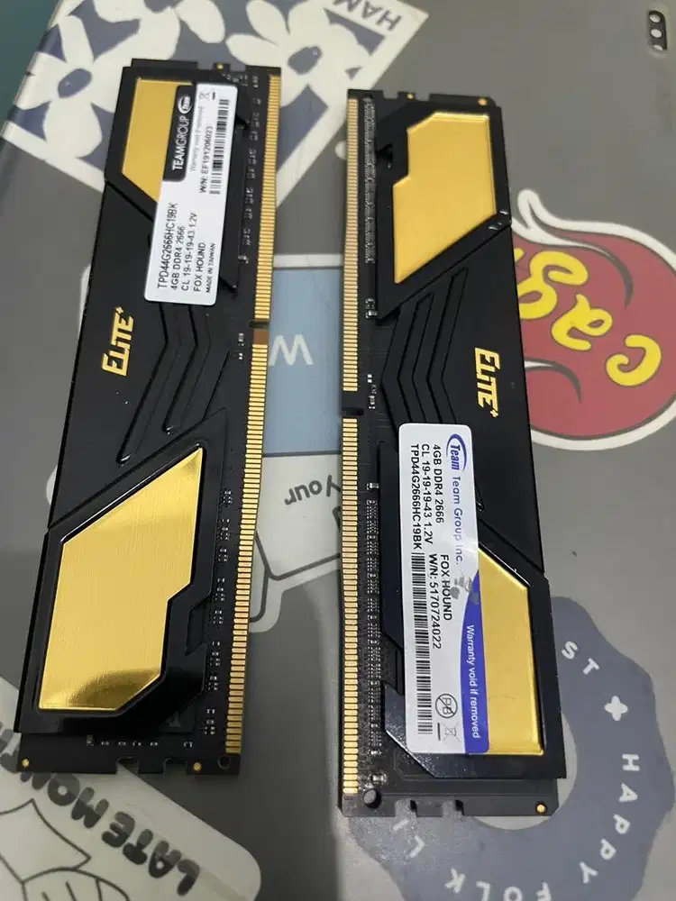 Ram ddr 4 team grup elit 4gb kali 2 (8gb)