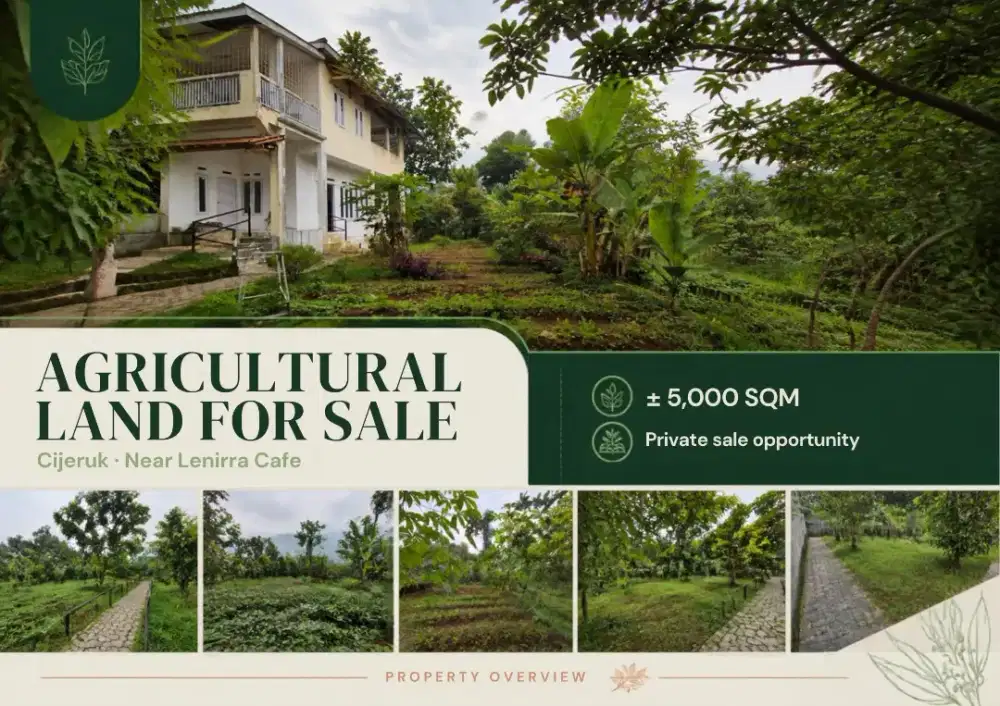 Dijual Lahan & Rumah Cijeruk
