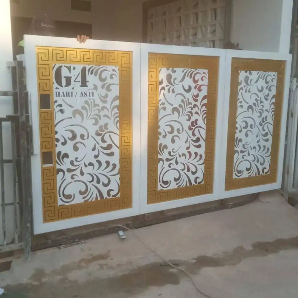 Pintu pagar modern laser cutting