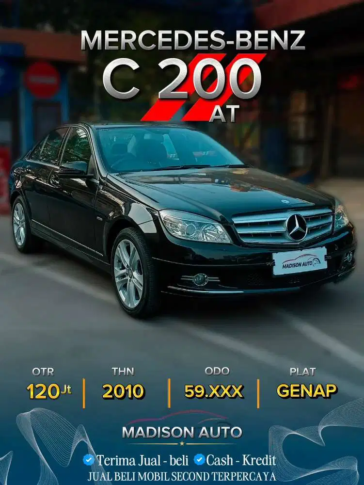 Mercedes-Benz C200 Kompressor 2010 Bensin