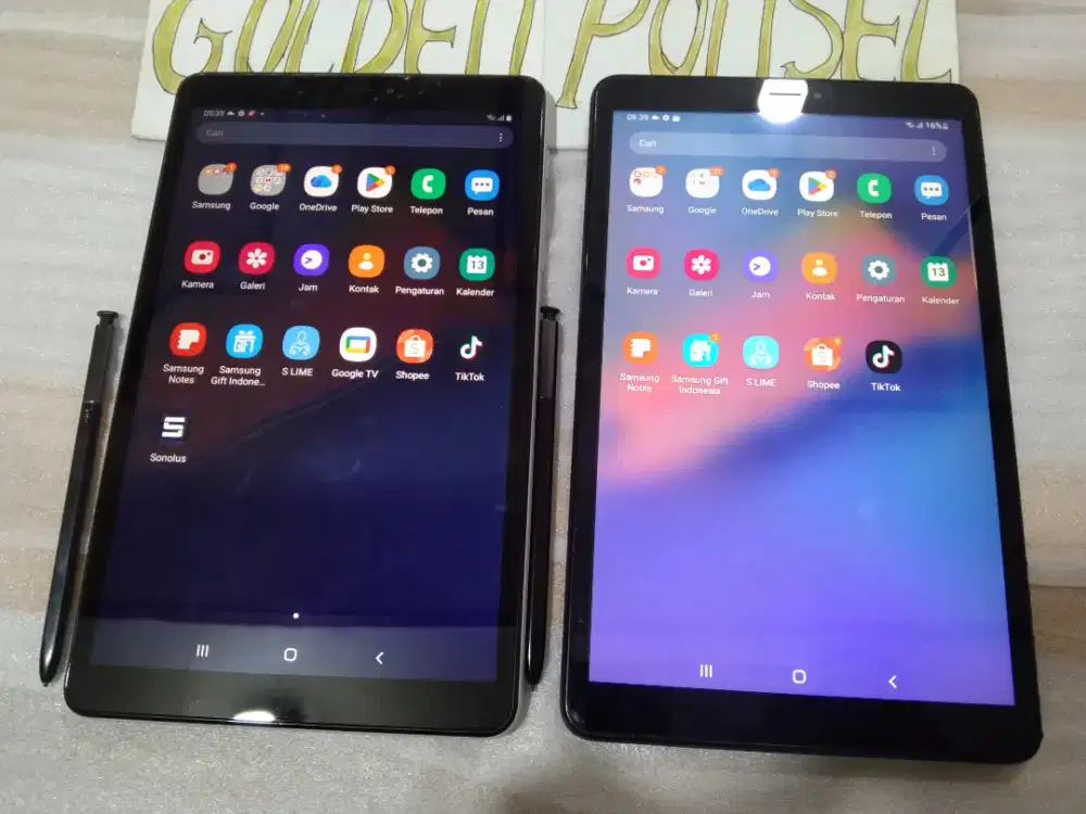 Samsung Tab S Pen 8inch 32Gb/Ram3Gb+4G ORI Golden ponsel