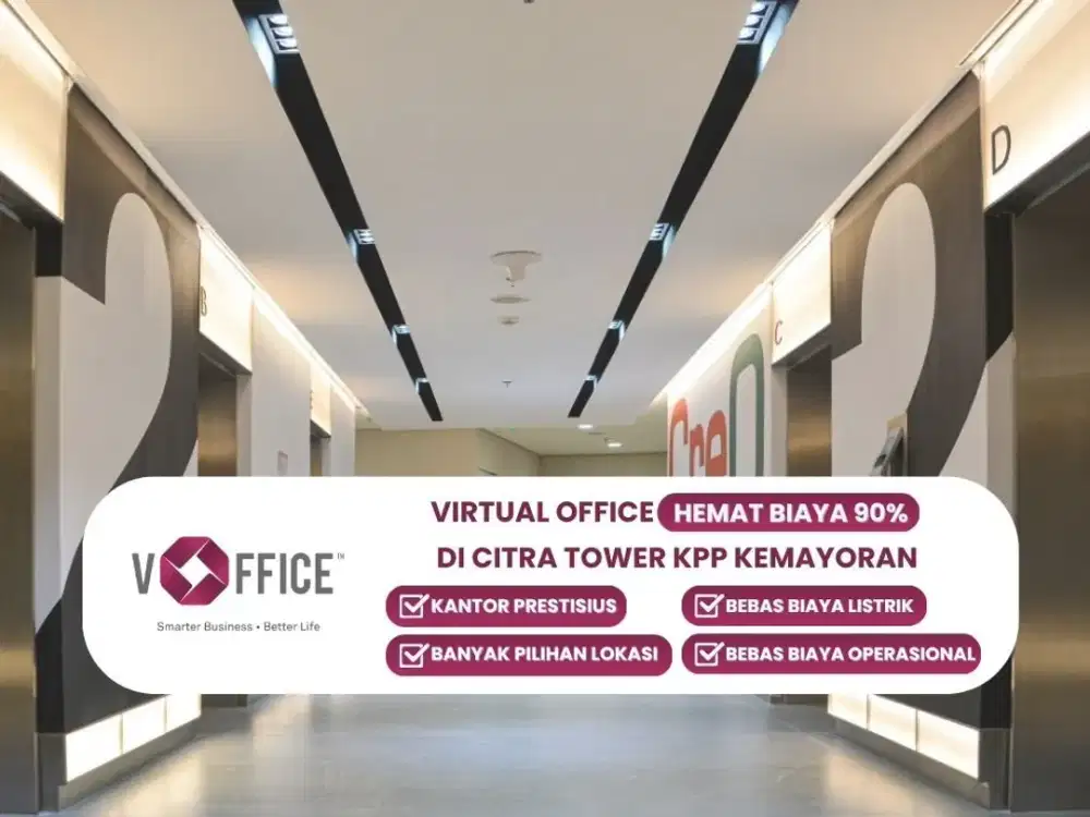 Disewakan Kantor Virtual Bulanan di Citra Tower Kemayoran Jakart Pusat