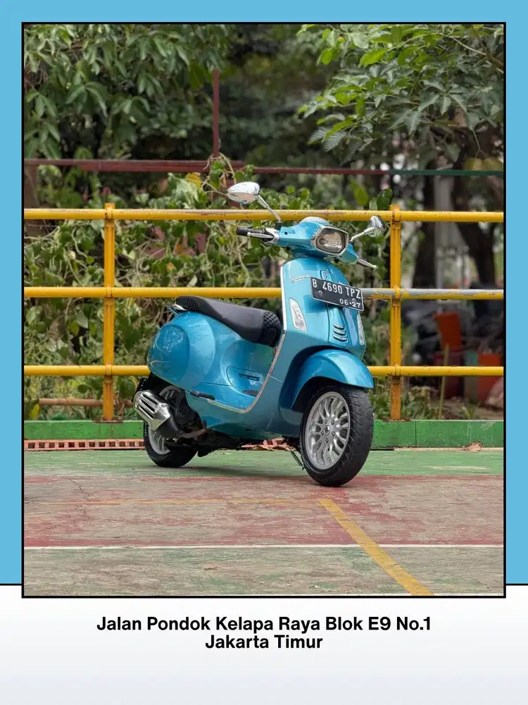 TERMURAH PIAGGIO VESPA SPRINT 150 IGET 3V IE TAHUN 2017 LIGHT BLUE