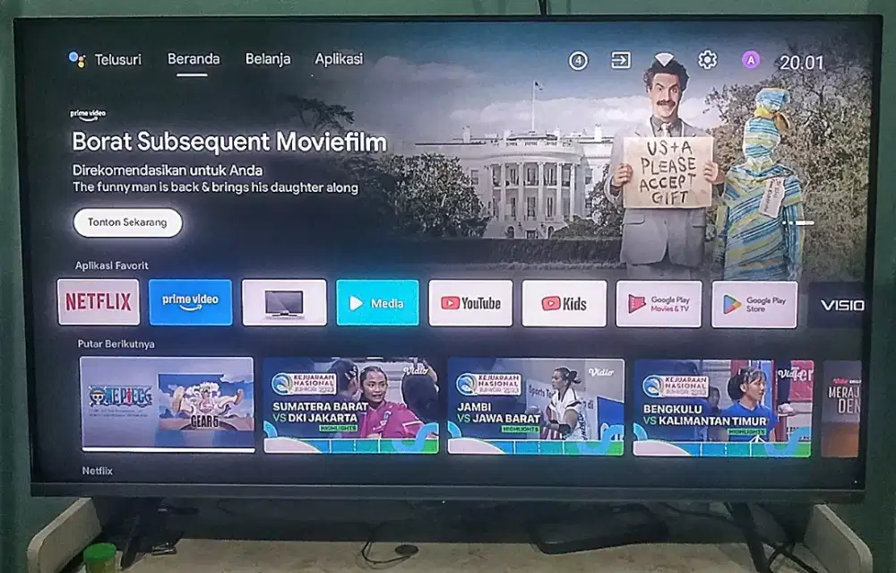 TV LED COOCAA 32 INC SMART ANDROID & DIGITAL BAGUS NORMAL GMBR BENING