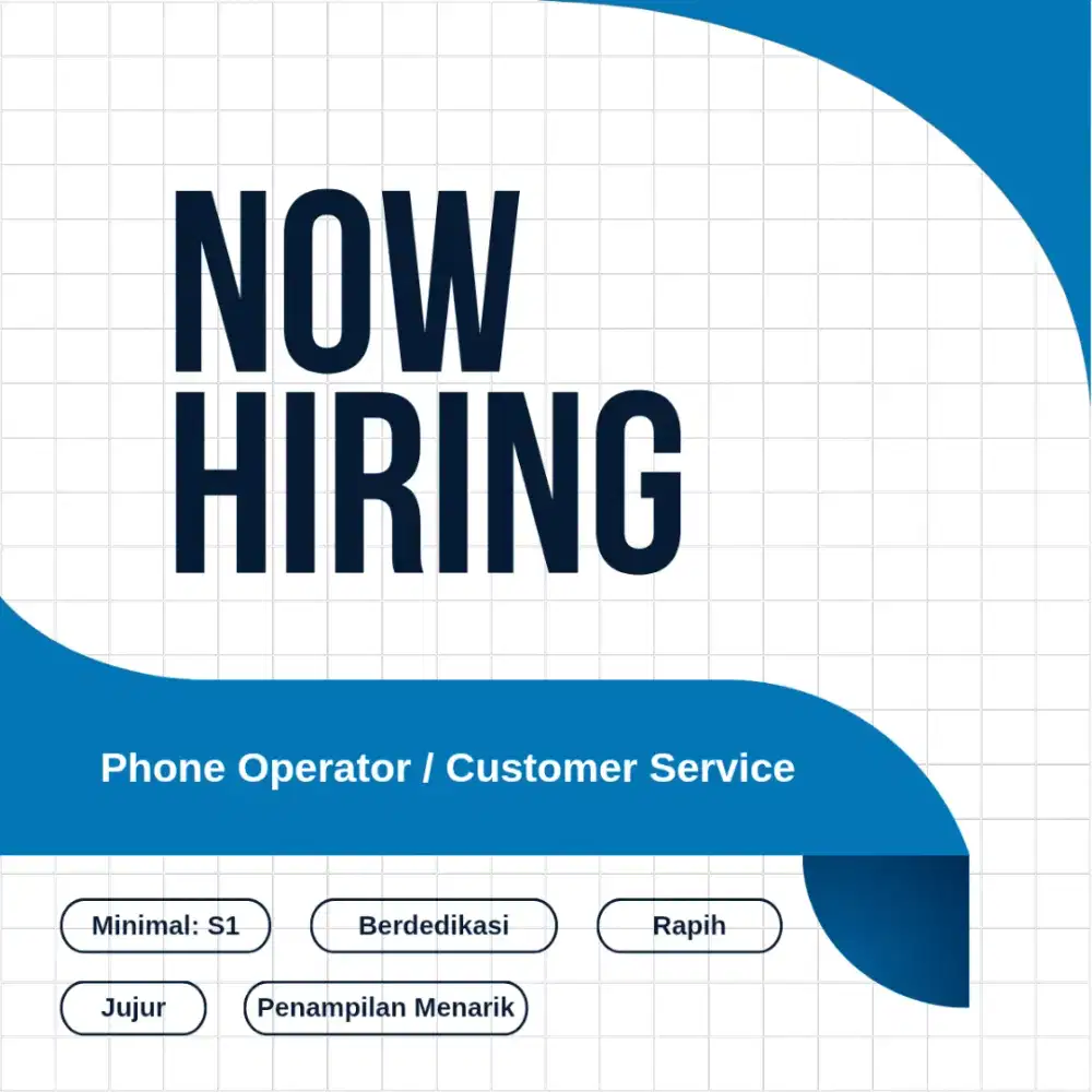 WE ARE HIRING! Phone Operator / Customer Service