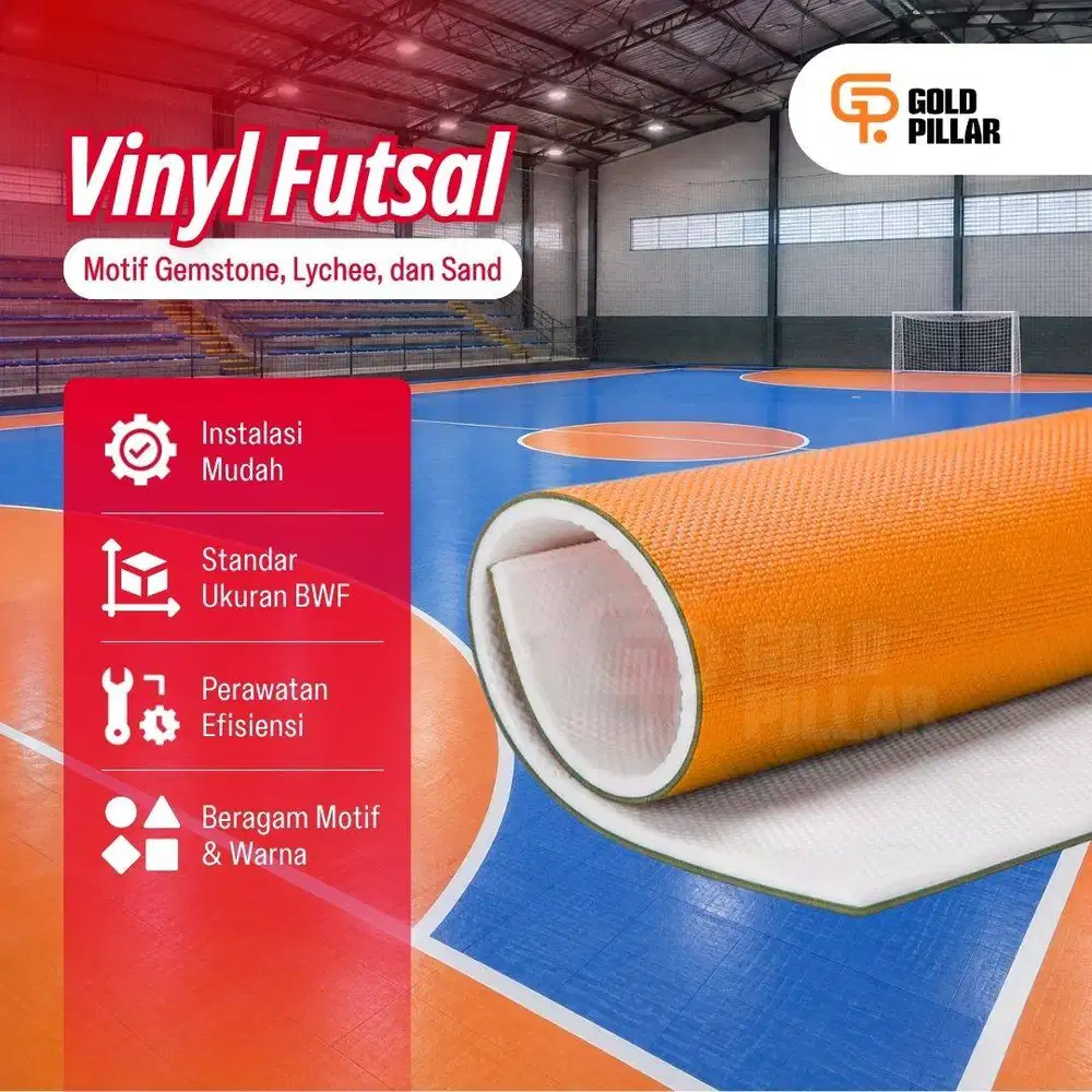 Karpet Vinyl Lapangan Futsal - Lantai Vinyl Olahraga Futsal