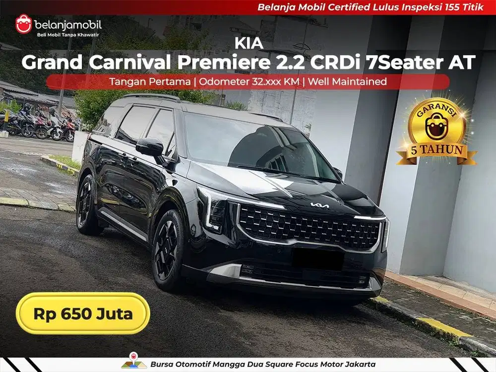 [GARANSI 5TH] Kia Grand Carnival Premiere 2.2 Diesel 2023/2024/2025