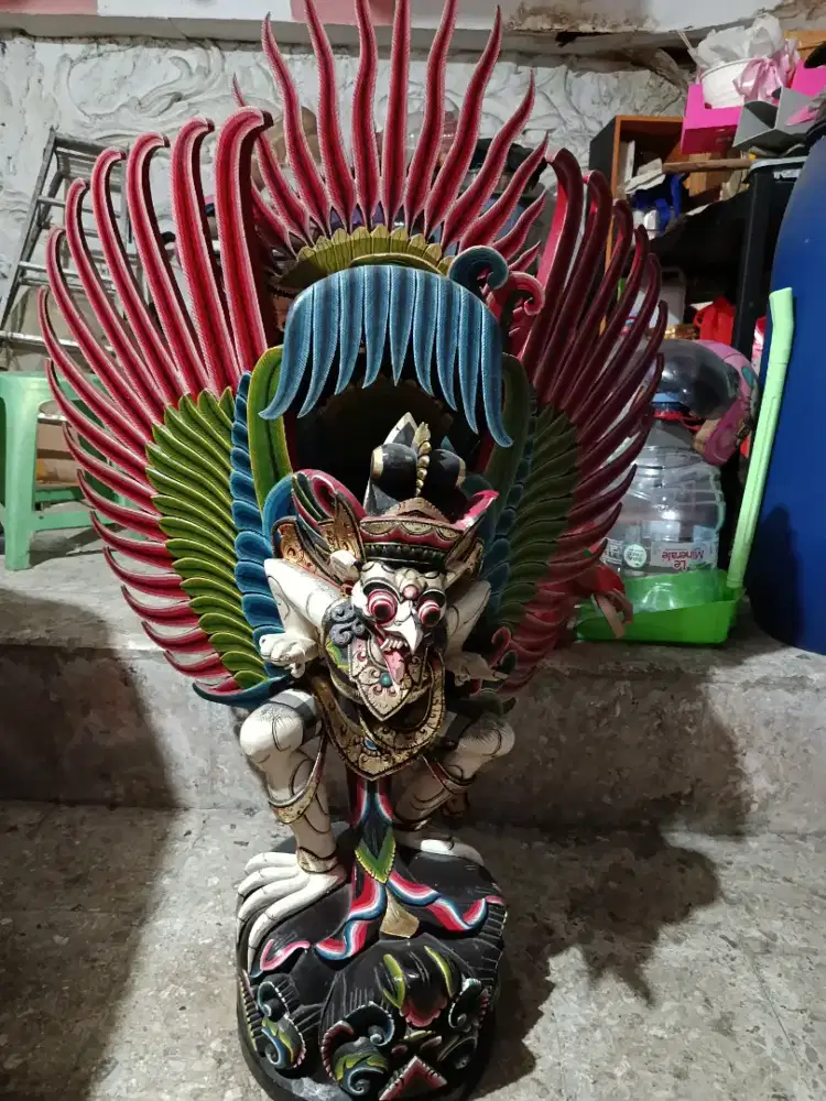Second Patung Ukiran Bahan Kayu dari Bali Patung Antik Bekas