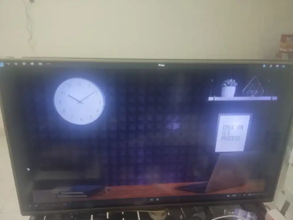 Tv LG 42 inch normal + remote + Kaki