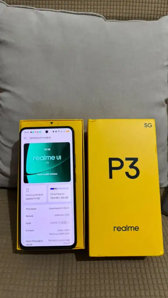 Realme P3 5g 12/256gb fullset nominus