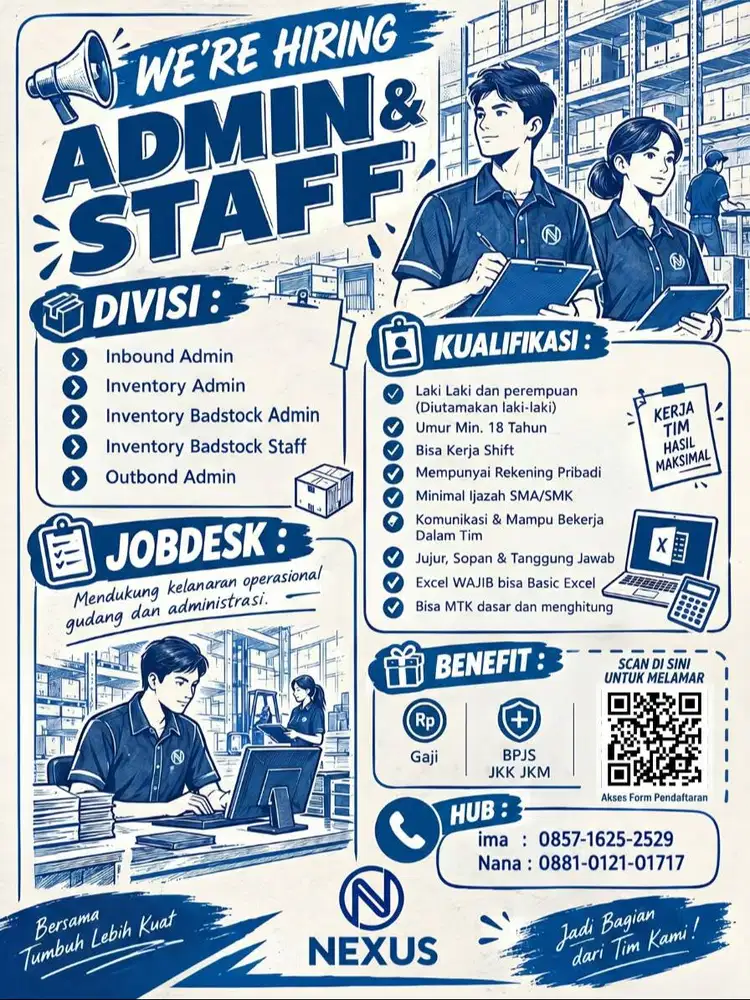 LOKER MITRA STAFF INVENTORY ASTRO X NEXUS