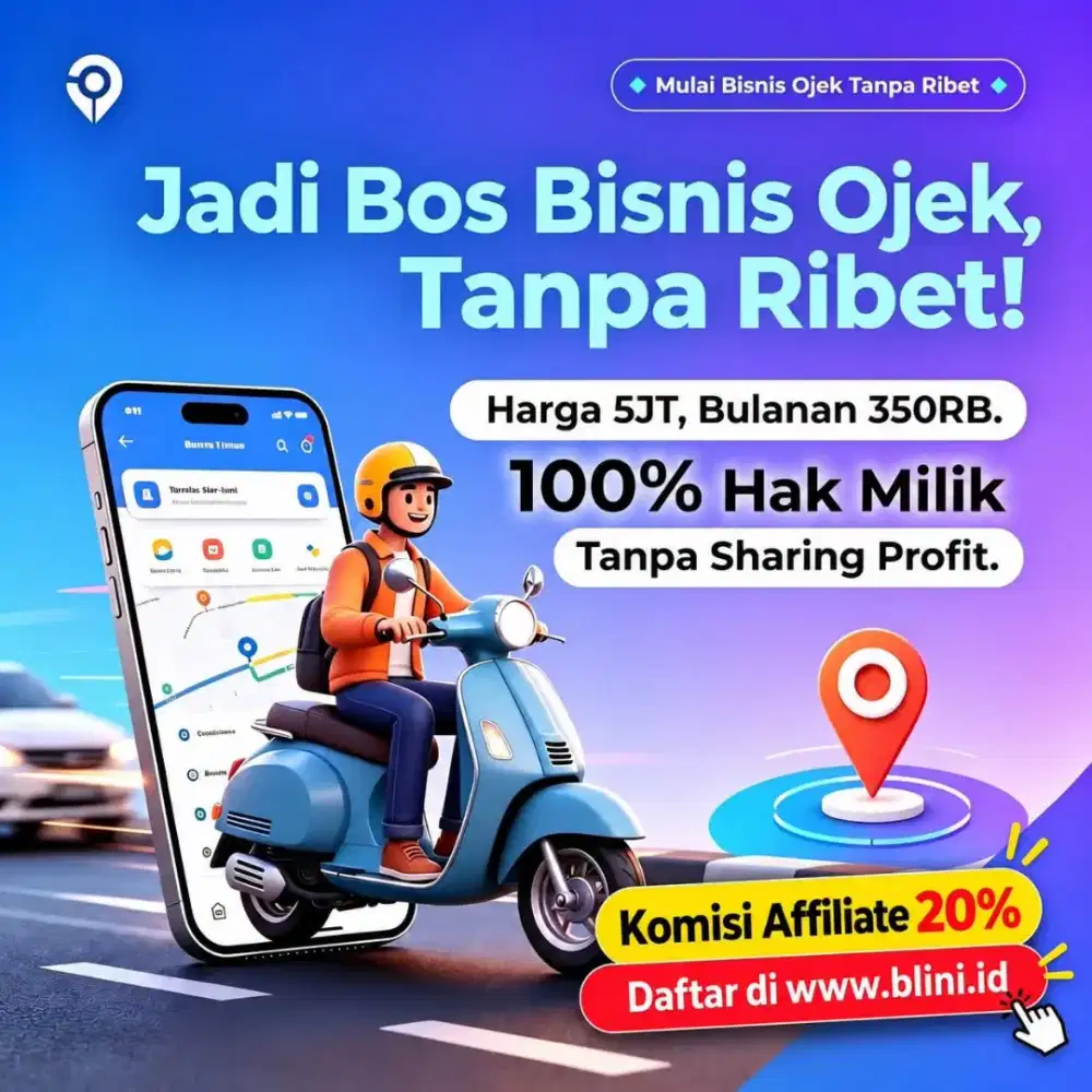 Mau jadi Bos Aplikasi Ojek ? SIAP PAKAI