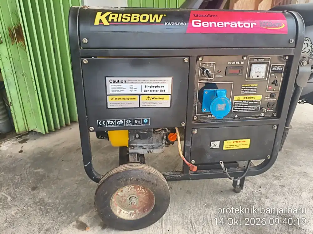 Genset krisbow  8000 watt siap kerja