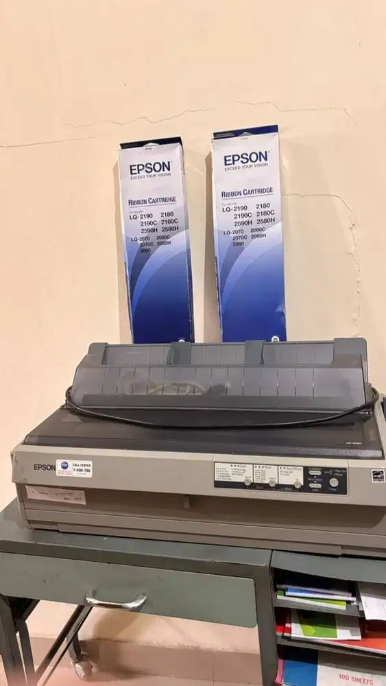 Di jual Epson LQ-2190 printer dot matrix 24-pin dan Tinta