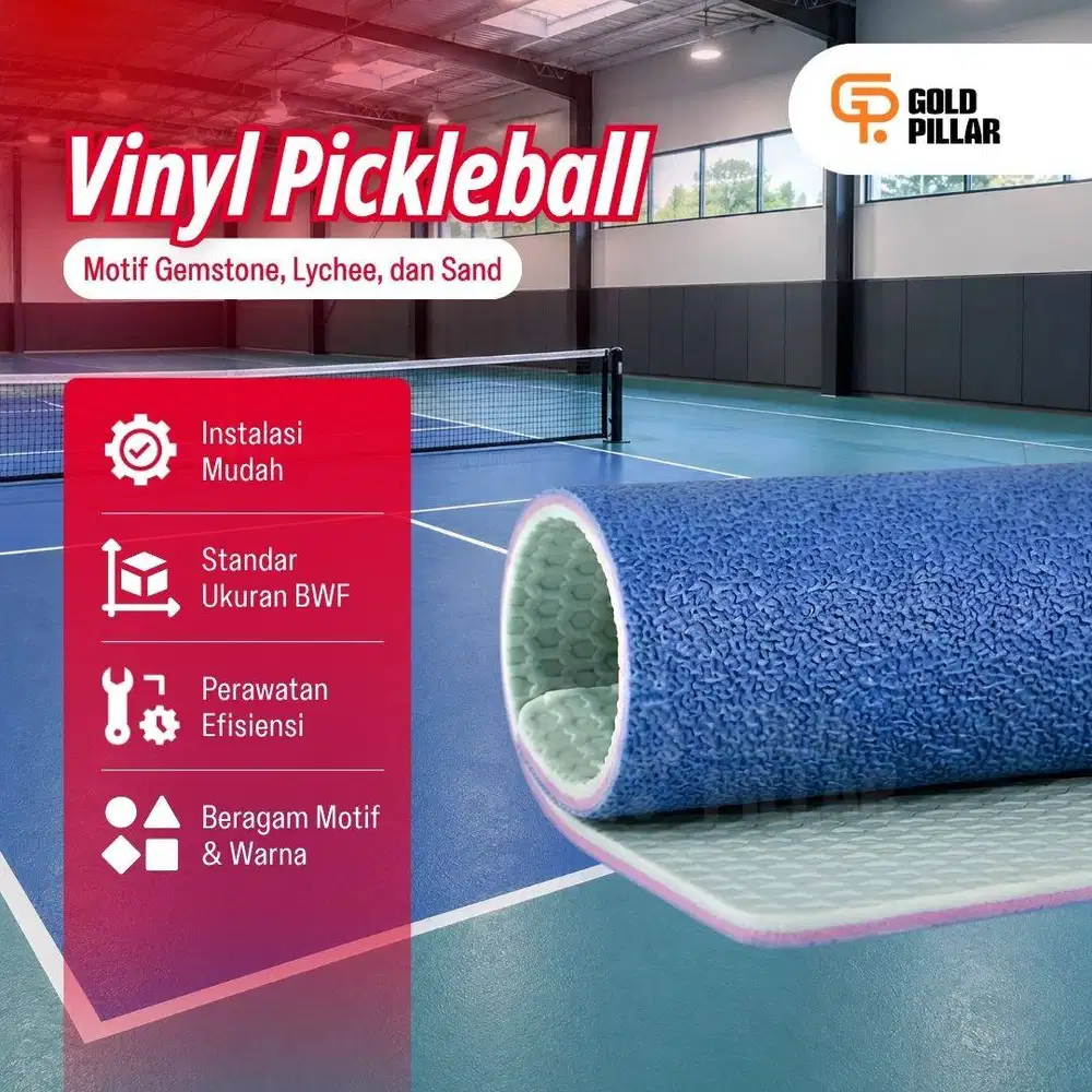 Indoor Pickleball Court - Lapangan Vinyl Pickleball | Interlock Olahra