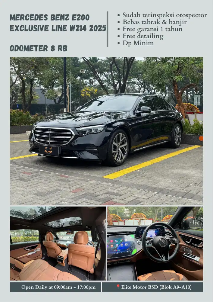 Mercedes Benz E200 Exclusive Line W214 
NIK 2025