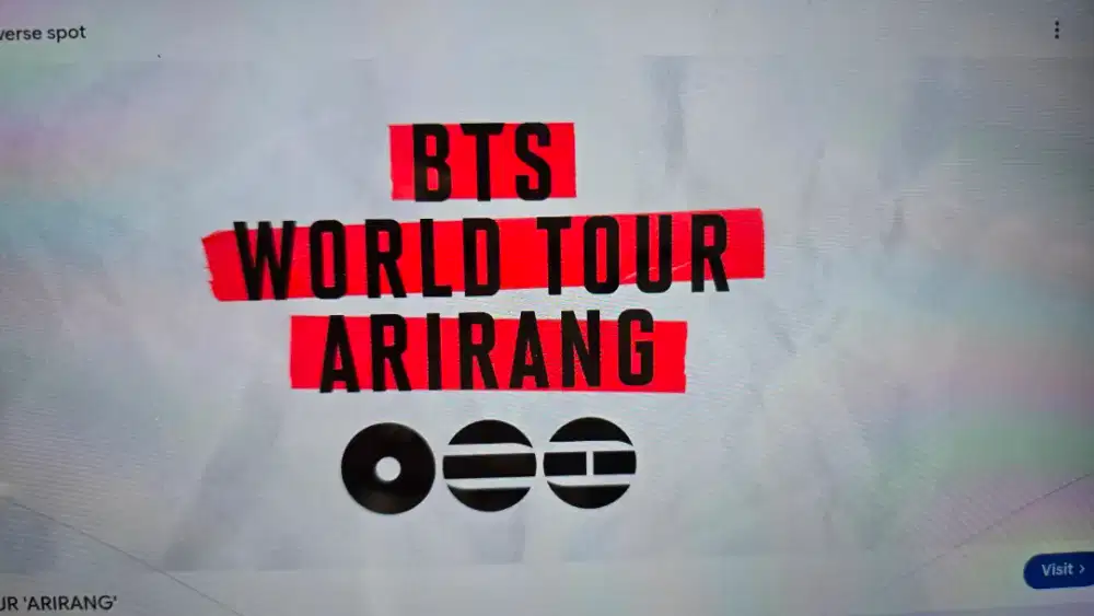 Tiket BTS Arirang