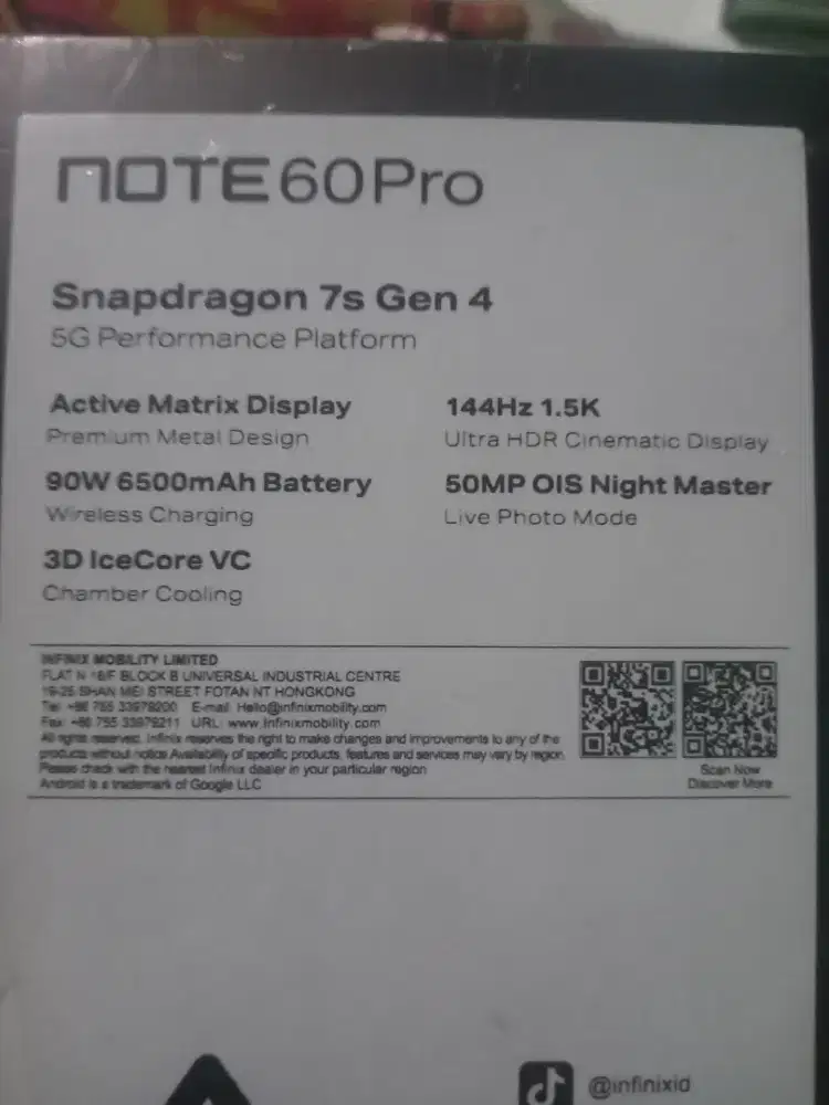 Infinix note 60 pro 12/256 giftbox