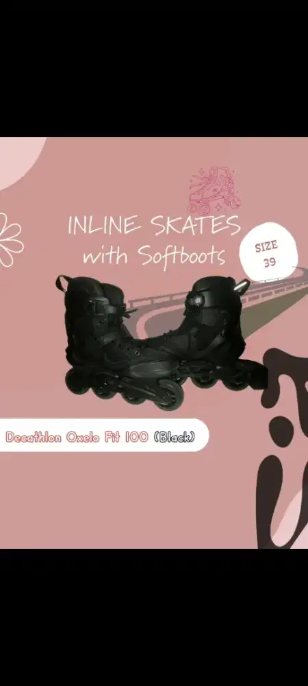 Sepatu roda Decathlon Oxelo Fit 100