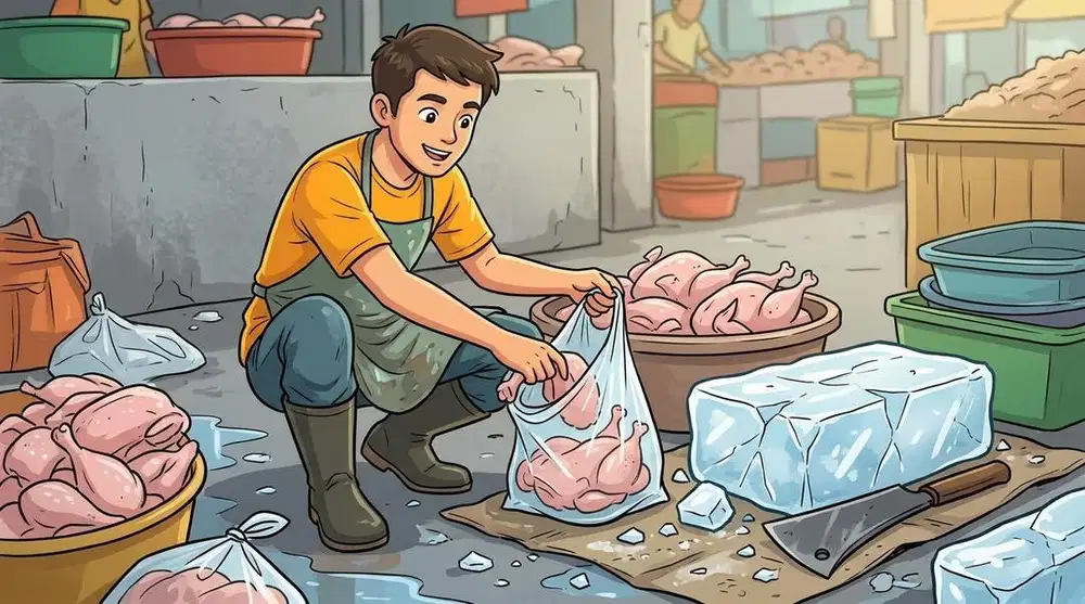 Team packing & kirim/antar ayam