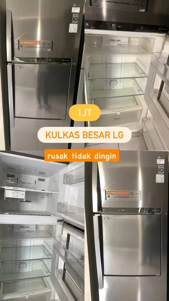 Kulkas LG Besar Bekas sudah Rusak