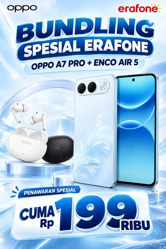 OPPO A7 Pro Bundling Buds Air 5 murah banget