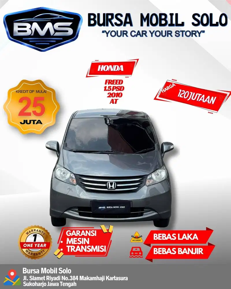 HONDA FREED 1.5 E PSD 2010 MATIC TOP KONDISI