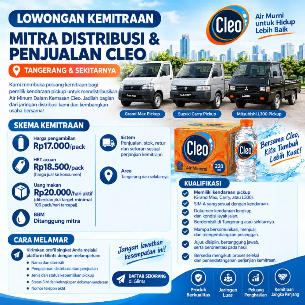 Kemitraan supplier cleo