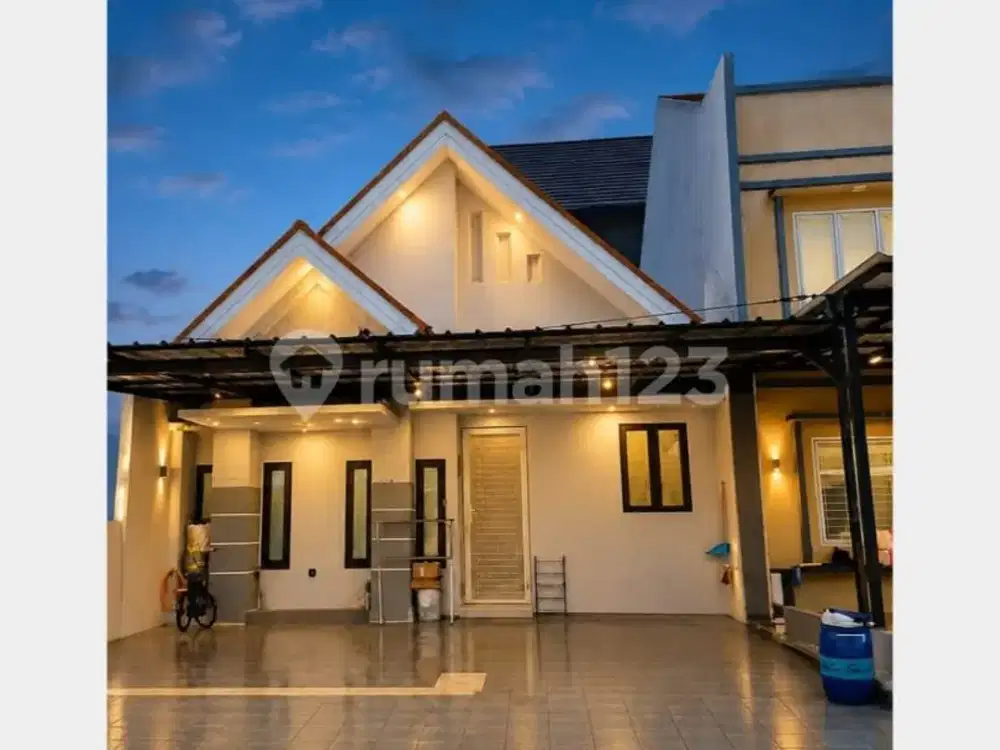 Dijual Rumah Sederhana Desain Modern Tropis Siap Huni