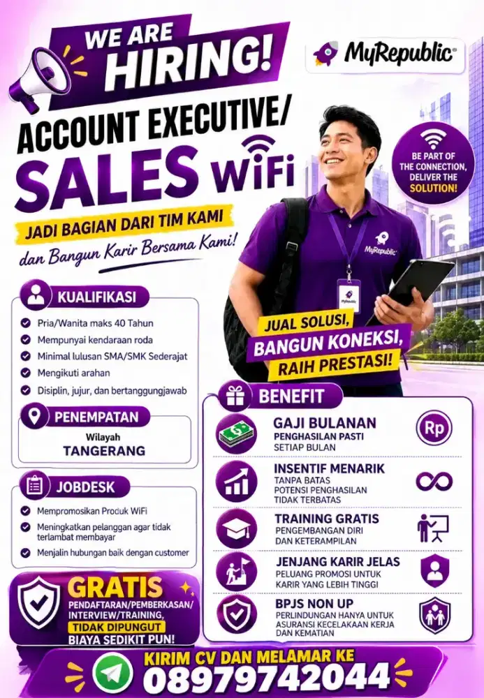 Lowongan kerja Internet MyRepublic