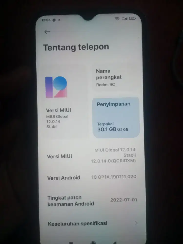 Jual hp redmi 9c