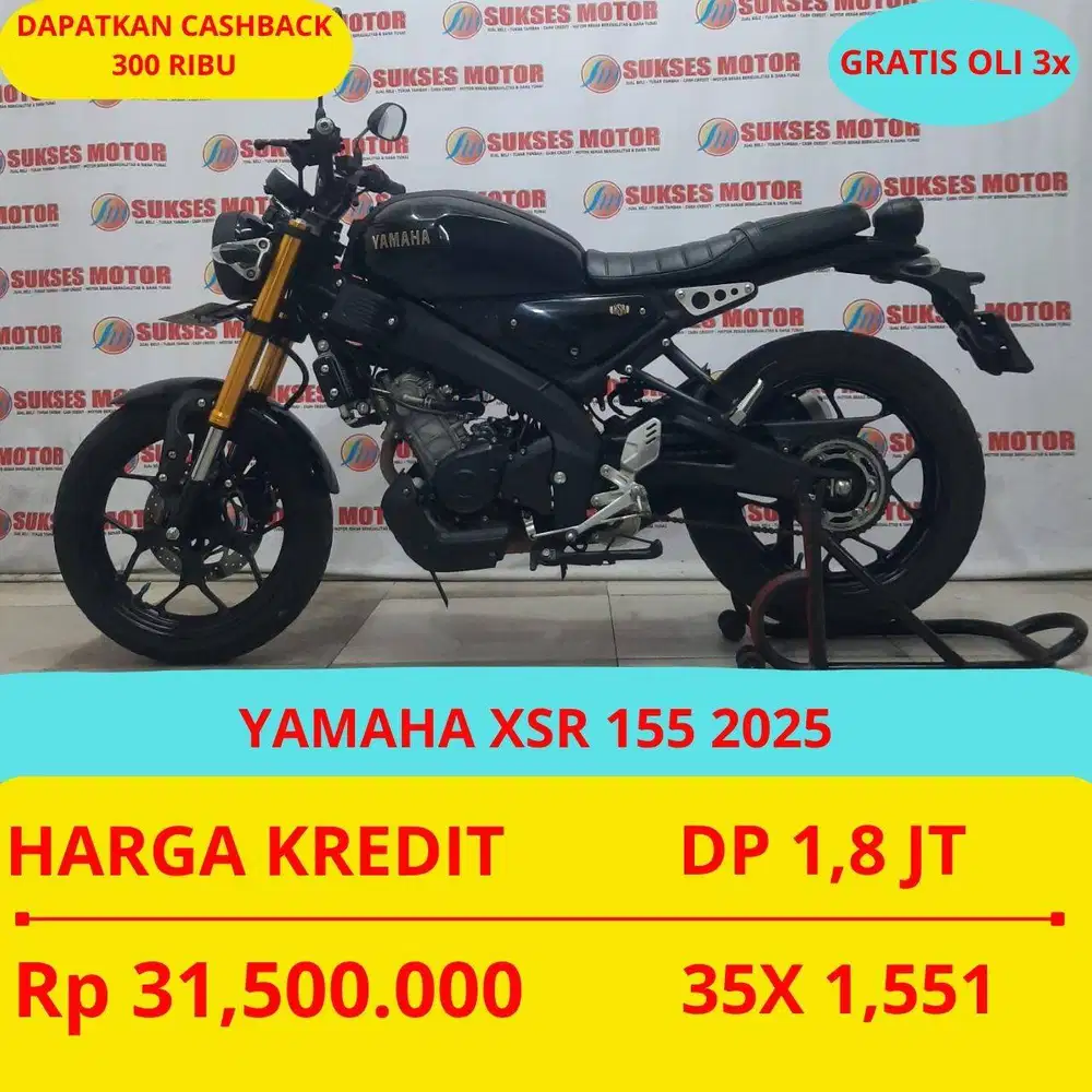 YAMAHA XSR 155 2025 DP MURAH 1,8 JUTA GUYSS