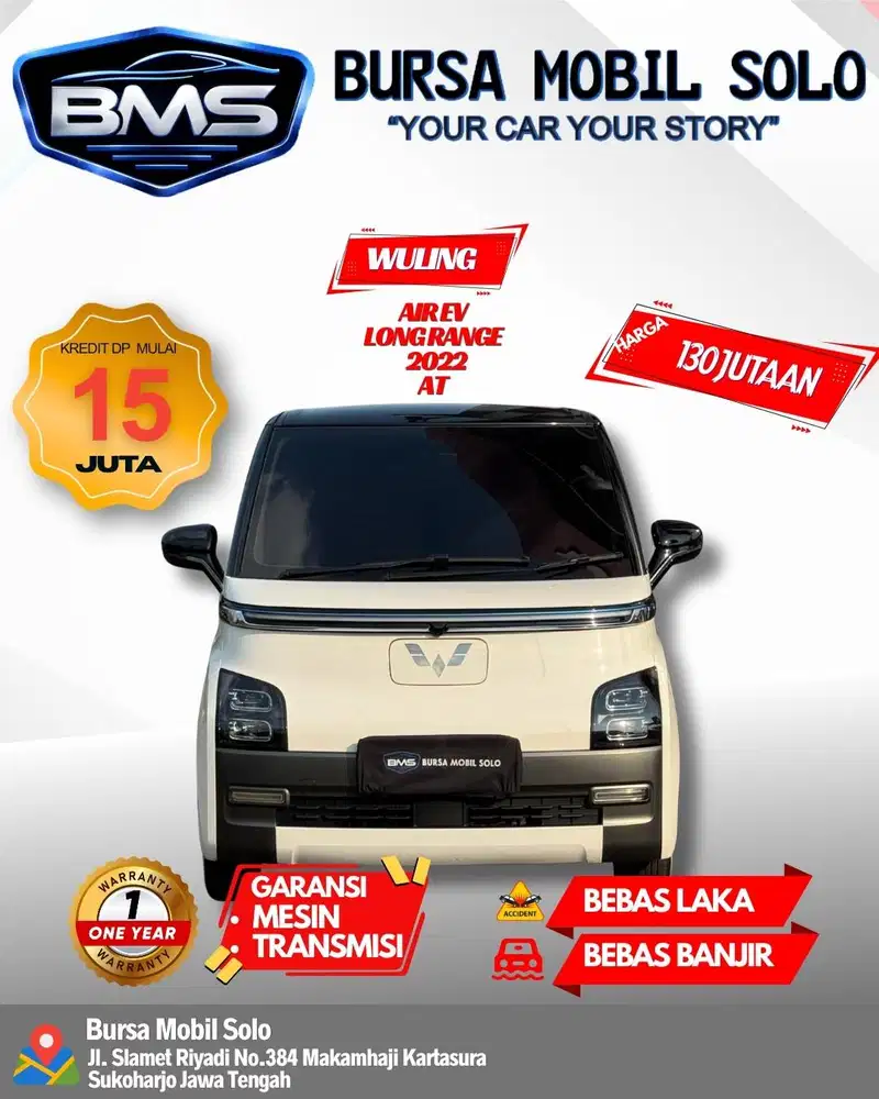 WULING AIR EV LONG RANGE 2022 MATIC TOP KONDISI
