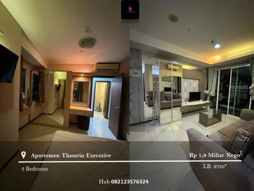 Dijual Apartement Thamrin Executive 2BR Full Furnished
