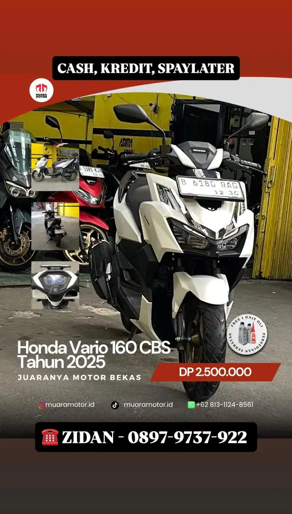 HONDA VARIO 160 CBS 2025 LOW KM !!!