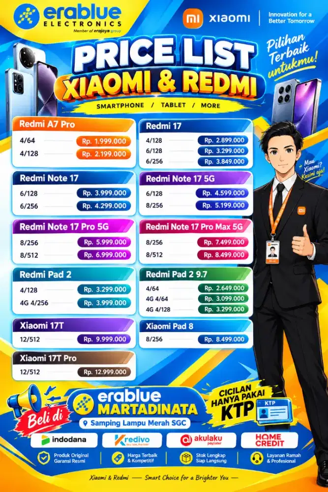 Update Harga Terbaru Xiaomi Series