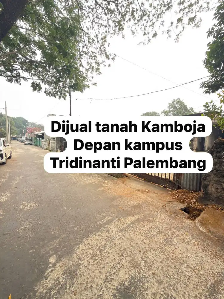 Jual tanah 5 menit ke RSUD Hoesen Palembang
