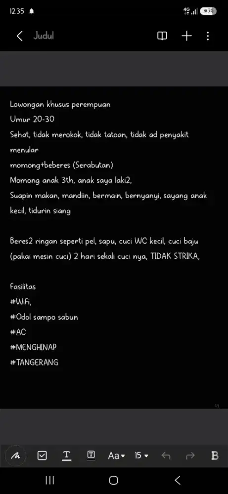 Membuka Lowongan Kerja