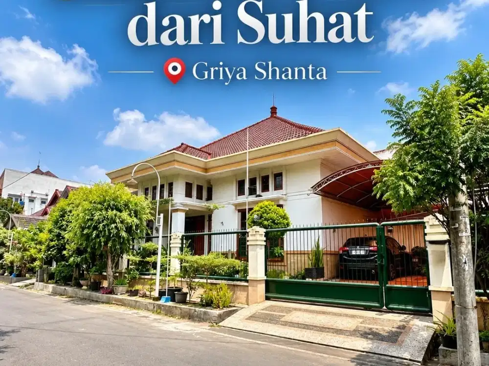 Dijual Rumah Selangkah ke Soekarno Hatta Kawasan Eksklusif Griya Shanta Malang