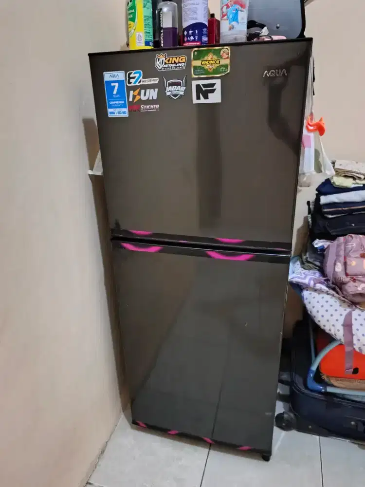 Kulkas aqua 2 pintu normal, sangat dingin