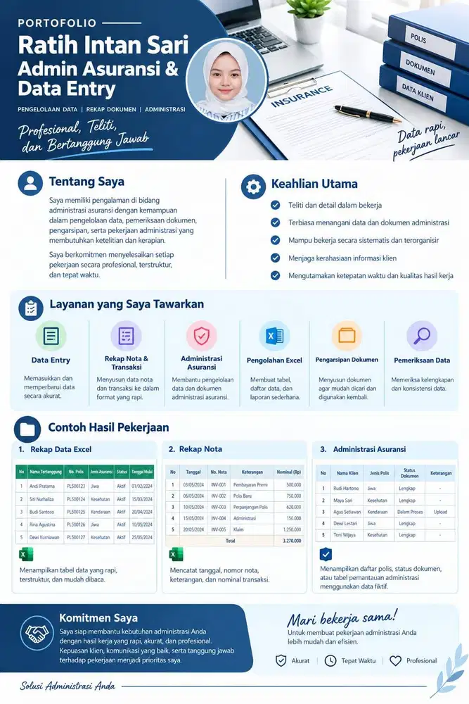 Jasa Data Entry, Rekap Excel & Administrasi Dokumen