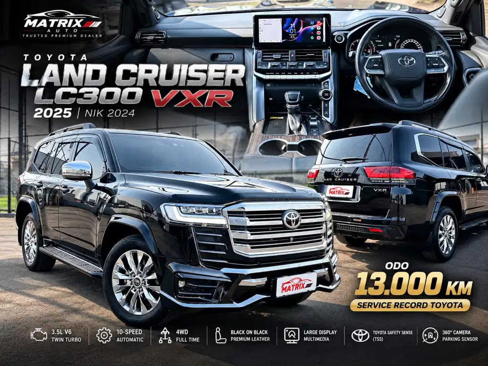 Toyota land cruiser LC300 VXR AT MATIC 2025 nik 2024 service record