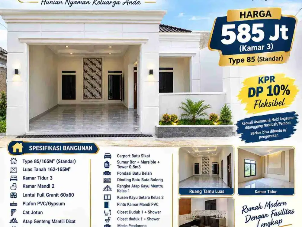 DI JUAL RUMAH MEWAH MURAH DEKAT UNILA POLTEK POLTEKES AL KAUTSAR UNIT TERBATAS