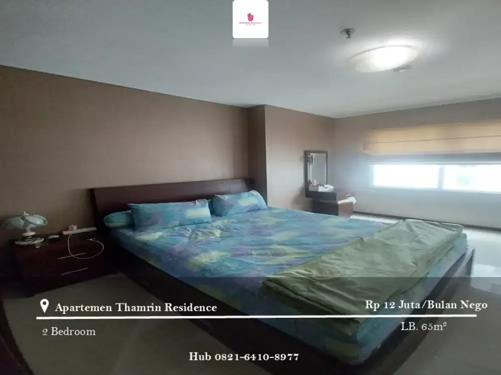 Disewakan Apartement Thamrin Residence 2BR Full Furnished High Floor