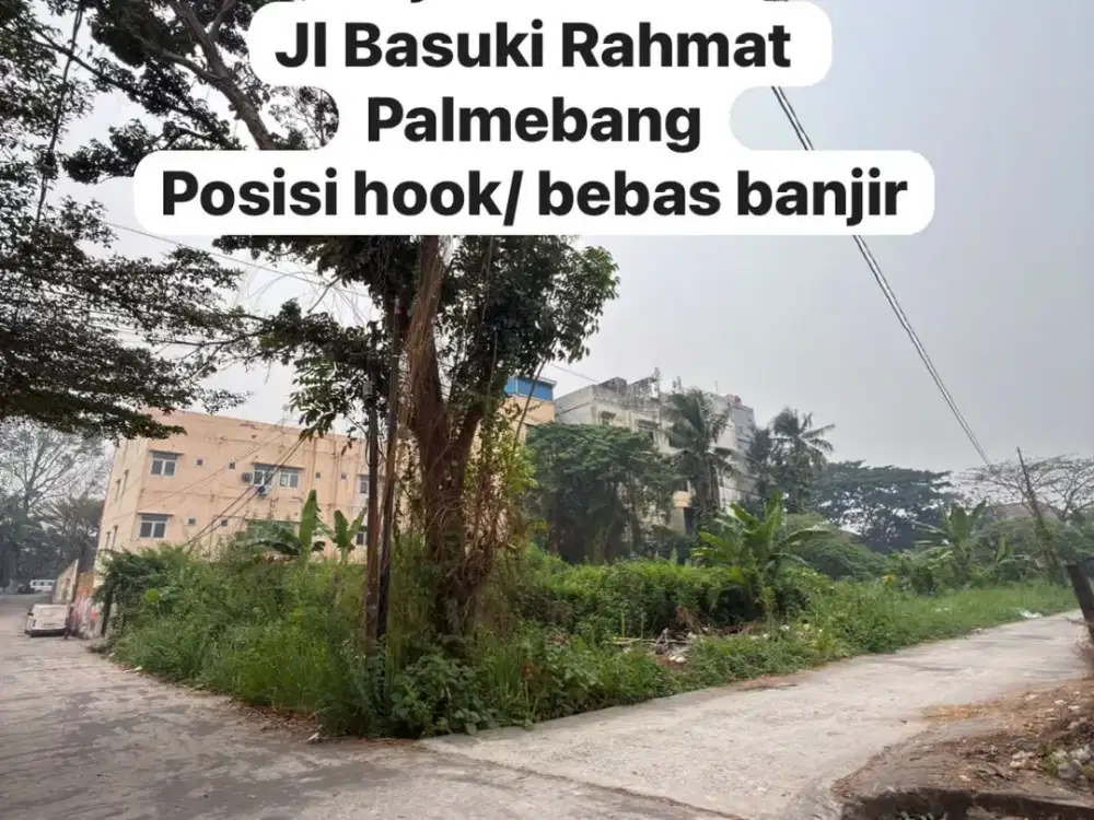 tanah bebas banjir area Sekip jl basuki rahmat
